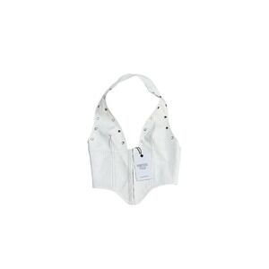 Princess Polly Bustier‎ Womens US 2 White Palladia PU Jordy Corset Top Halter